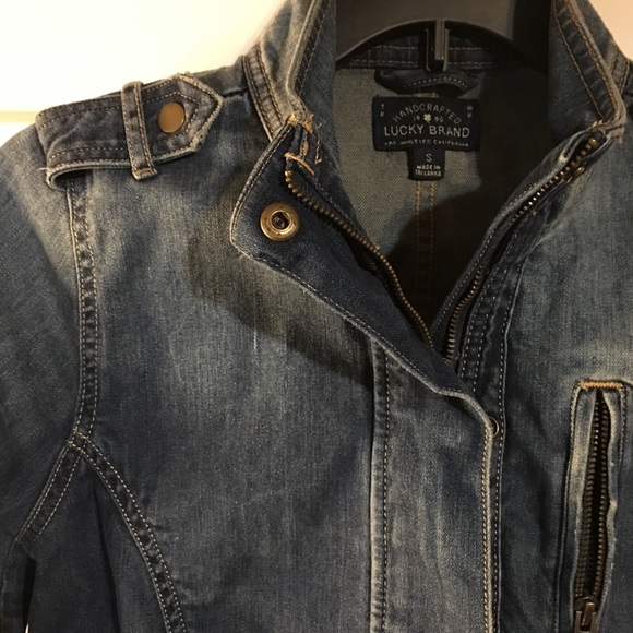 Lucky jean jacket with zippers, and elastic waist - Picture 2 of 5